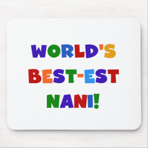 Alfombrilla De Ratón Las mejores camisetas y regalos de Nani de colores