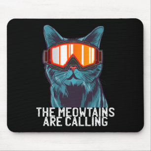 Alfombrilla De Ratón Las Meowtains Están Llamando Gafas Divertidas Para