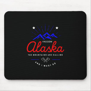Alfombrilla De Ratón Las montañas de Alaska están llamando debo ir colo