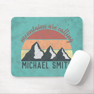 Alfombrilla De Ratón Las montañas de los pasteles antiguos llaman monog