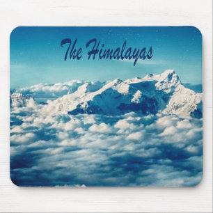Alfombrilla De Ratón Las montañas del Himalaya con texto