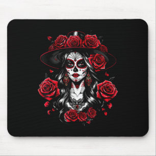 Alfombrilla De Ratón Las mujeres de La Catrina Dia De Los Muertos Latin