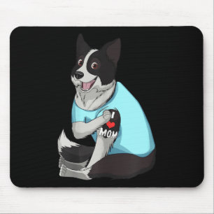 Alfombrilla De Ratón Las mujeres son divertidas en la frontera de perro