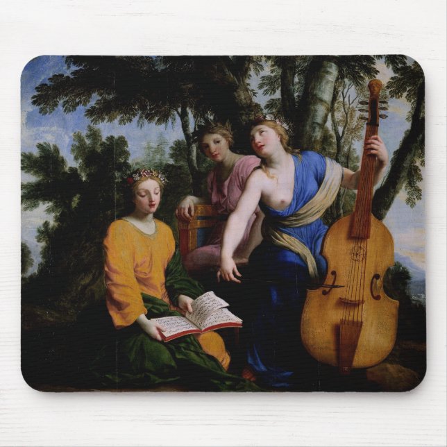 Alfombrilla De Ratón Las musas Melpomene, Erato y Polymnia, 1652-55 (Frente)