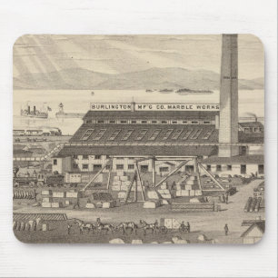 Alfombrilla De Ratón Las obras de mármol de Burlington Manufacturing C