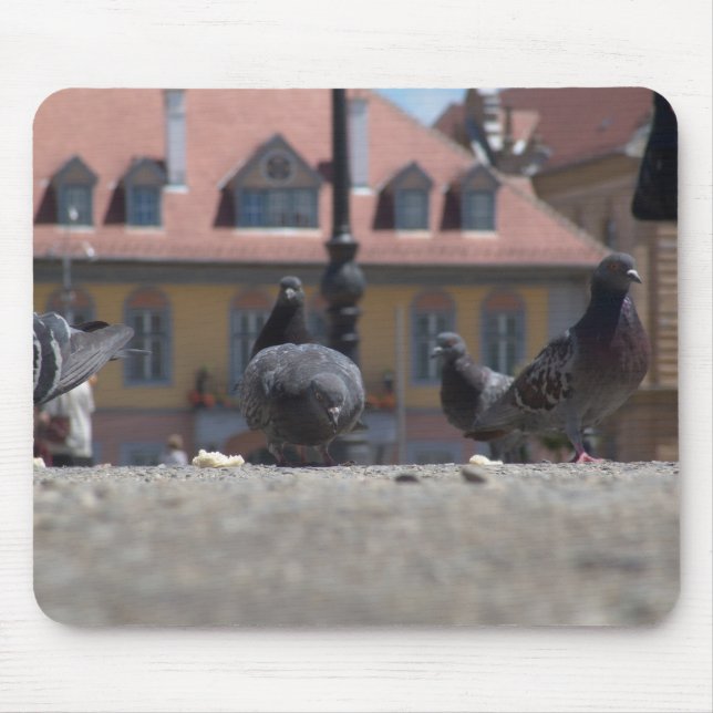 Alfombrilla De Ratón Las palomas de la ciudad (Frente)