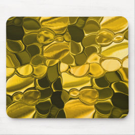 Alfombrilla De Ratón Las piezas de color amarillo u oro parecen metaliz