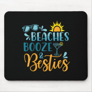 Alfombrilla De Ratón Las Playas Femeninas Booze Y Bestis Funny Beach Lo