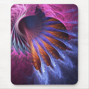 Alfombrilla De Ratón Las plumas indias fractal Mousepad
