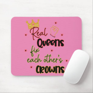 Alfombrilla De Ratón Las reinas reales se arreglan mutuamente con sus c
