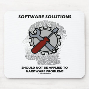 Alfombrilla De Ratón Las Soluciones De Software No Deben Aplicarse Al H