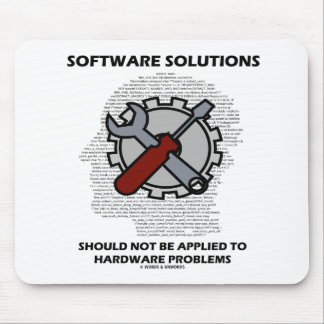 Alfombrilla De Ratón Las Soluciones De Software No Deben Aplicarse Al H