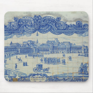 Alfombrilla De Ratón Las tejas de Azulejos que representan el Praca