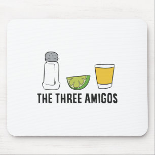 Alfombrilla De Ratón Las Tres Amigos Cinco De Mayo Tequila Salt Y Li