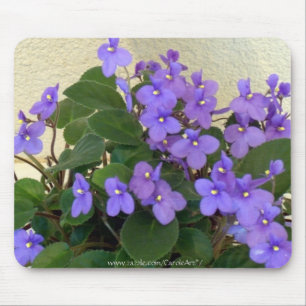 Alfombrilla De Ratón Las violetas azules más azules
