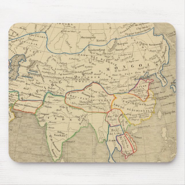 Alfombrilla De Ratón L'Asie, l'an 1220 ap JC (Frente)