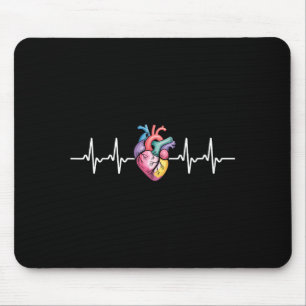Alfombrilla De Ratón Latido cardíaco humano Ecg Cardiología Anatómica M