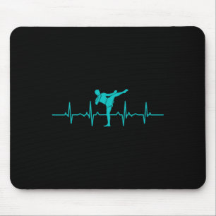 Alfombrilla De Ratón Latido del corazón de kickboxing divertido Ekg reg