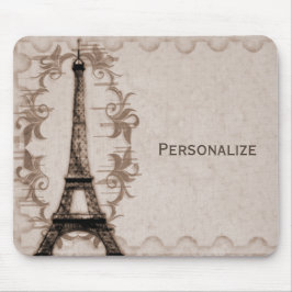 Alfombrilla De Ratón Latte Paris Grunge Mousepad