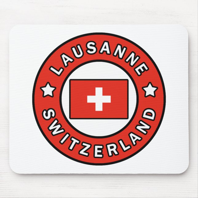 Alfombrilla De Ratón Lausanne Suiza (Frente)