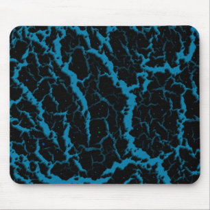 Alfombrilla De Ratón Lava espacial craqueada - Azul del cielo