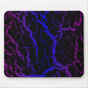 Alfombrilla De Ratón Lava espacial craqueada - Púrpura/Azul