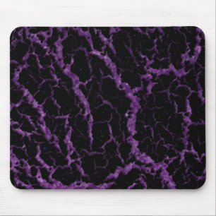 Alfombrilla De Ratón Lava espacial craqueada - Púrpura Purpurina