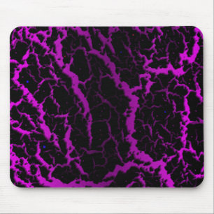 Alfombrilla De Ratón Lava espacial craqueada - Rosa/Púrpura