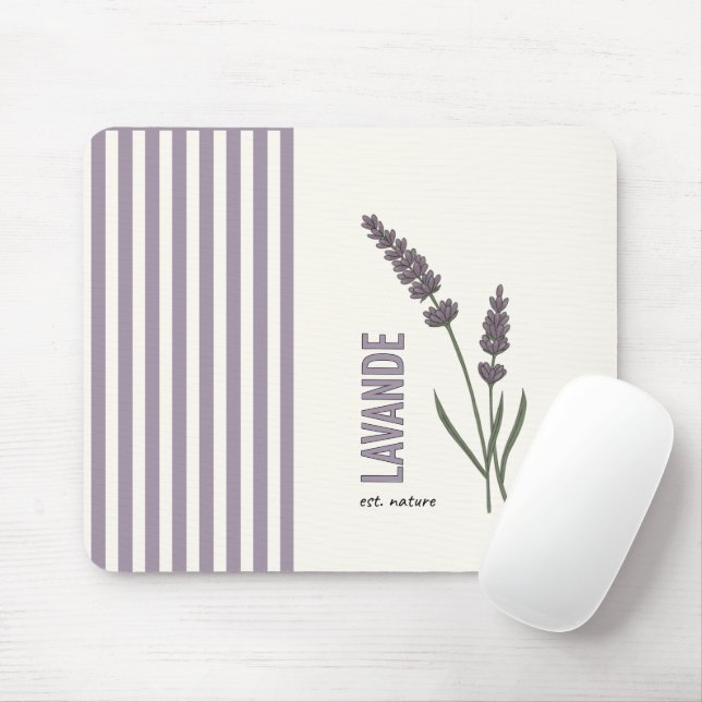 Alfombrilla De Ratón Lavanda este. Naturaleza (Con ratón)