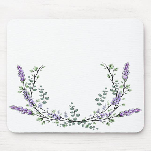 Alfombrilla De Ratón Lavanda y Eucalipto (Frente)