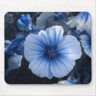 Alfombrilla De Ratón Lavatera teñido azul
