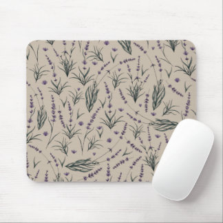 Alfombrilla De Ratón Lavender Botanical Pattern Mouse Pad