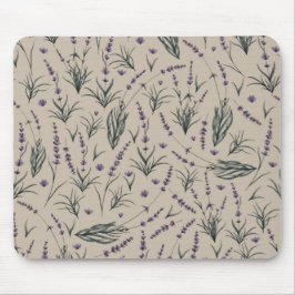 Alfombrilla De Ratón Lavender Botanical Pattern Mouse Pad