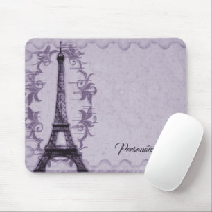 Alfombrilla De Ratón Lavender Eiffel Tower Mousepad
