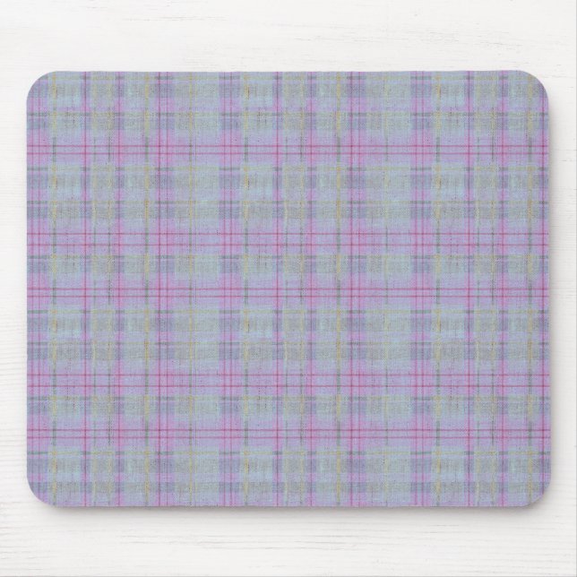 Alfombrilla De Ratón Lavender Plaid Harmony  (Frente)