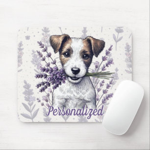 Alfombrilla De Ratón Lavender Terrier Love