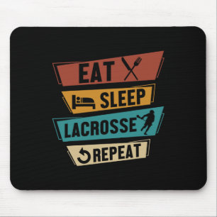 Alfombrilla De Ratón Lax Sport Funny Lacrosse Player Come Sleep Lacross