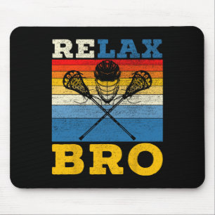 Alfombrilla De Ratón Lax Stick Sports Team Retro