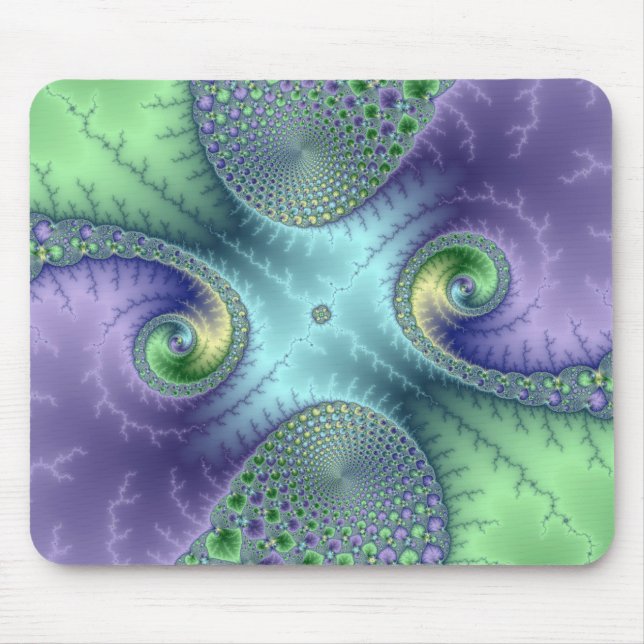 Alfombrilla De Ratón Lazos con sabor a fruta - fractal Mousepad (Frente)