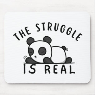 Alfombrilla De Ratón Lazy Panda La Lucha Es Real