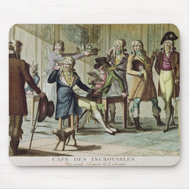 Alfombrilla De Ratón Le Cafe des Incroyables, 1797 (Frente)