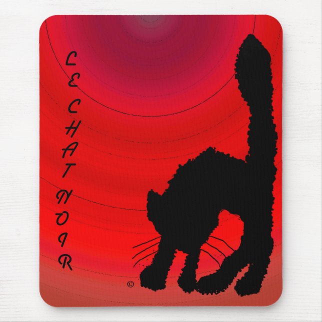 Alfombrilla De Ratón Le Chat Noir (Frente)