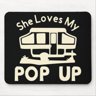 Alfombrilla De Ratón Le encanta mi Pop-Up #USAPatriotGraphics ©