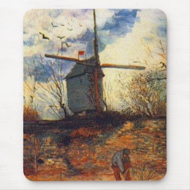 Alfombrilla De Ratón Le Moulin de la Galette Van Gogh (Frente)