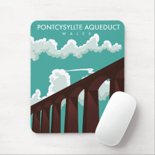 Alfombrilla De Ratón Leaderfoot Viaduct Scotland travel poster Mouse Pa
