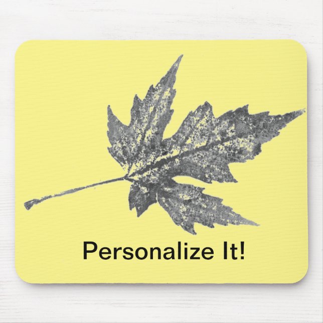 Alfombrilla De Ratón Leaf Nature Prints Mousepad (Frente)
