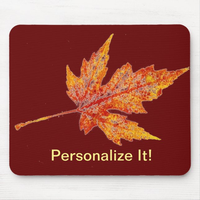 Alfombrilla De Ratón Leaf Nature Prints Mousepad (Frente)