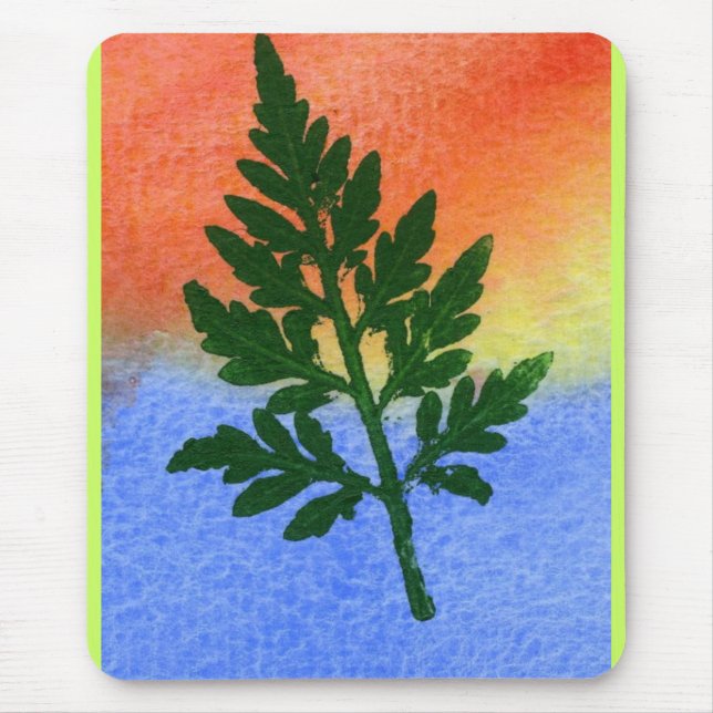 Alfombrilla De Ratón Leaf Nature Prints Mousepad (Frente)