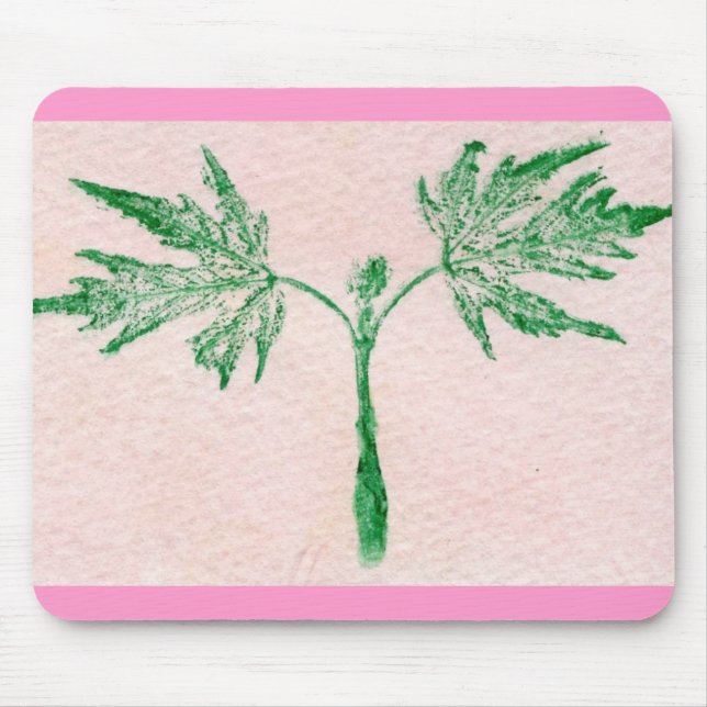 Alfombrilla De Ratón Leaf Nature Prints Mousepad (Frente)