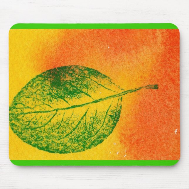 Alfombrilla De Ratón Leaf Nature Prints Mousepad (Frente)